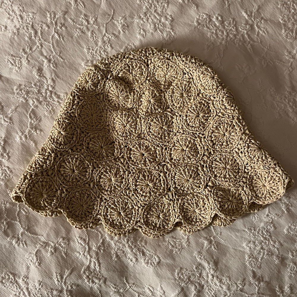 Vintage J Crew Straw Bucket Hat